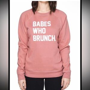 Brunette The Label “Babes Who Brunch” Crewneck Sweatshirt